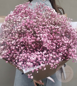 Купить Букет 15 нежно-розовых гипсофил в Воронеже